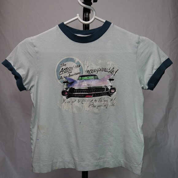 Kids Hugo Boss Vintage Blue Cadillac T-Shirt - Small - Picture 1 of 12